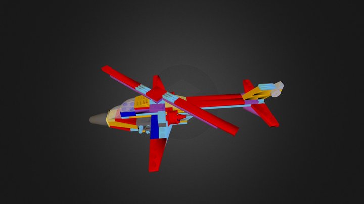 Legoflyet til Lilje 3D Model