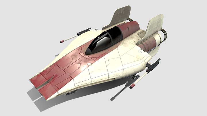 Rebel Alliance RZ-1 A-Wing - Star Wars 3D Model