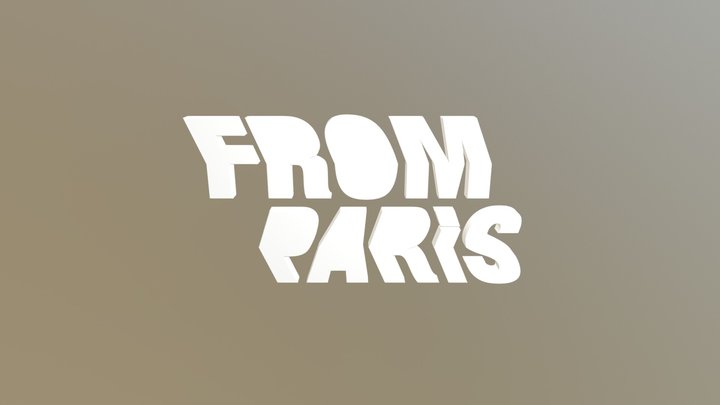 From Paris Logo 3D Model