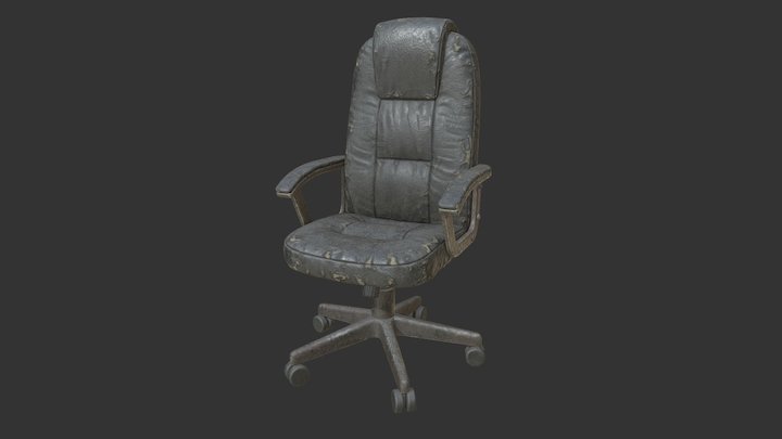chair_02 (dirt) 3D Model