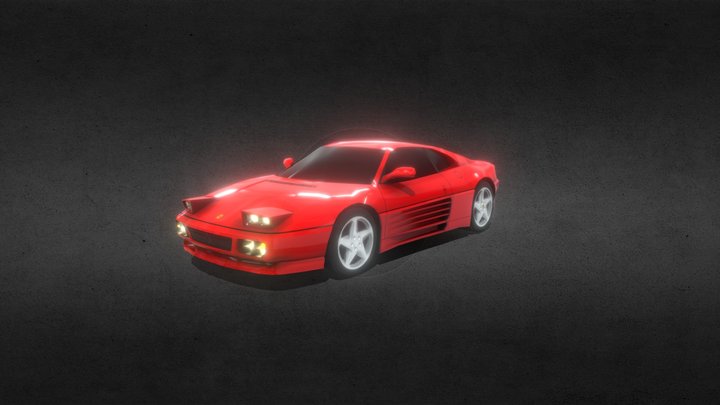 1989 Ferrari 348 TB 3D Model