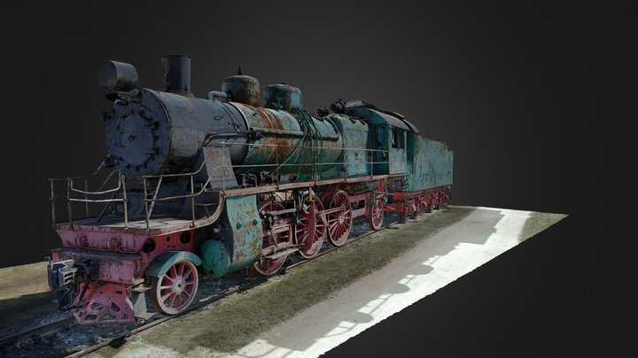 Haapsalu raudteejaam - Auruvedur Su 252-94 3D Model