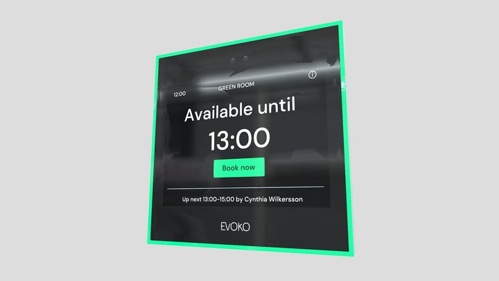 Evoko Naso Room Manager Low Poly PBR 2K 3D Model