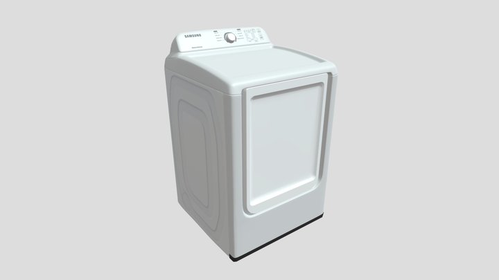 Electric Dryer (White) 3D Model
