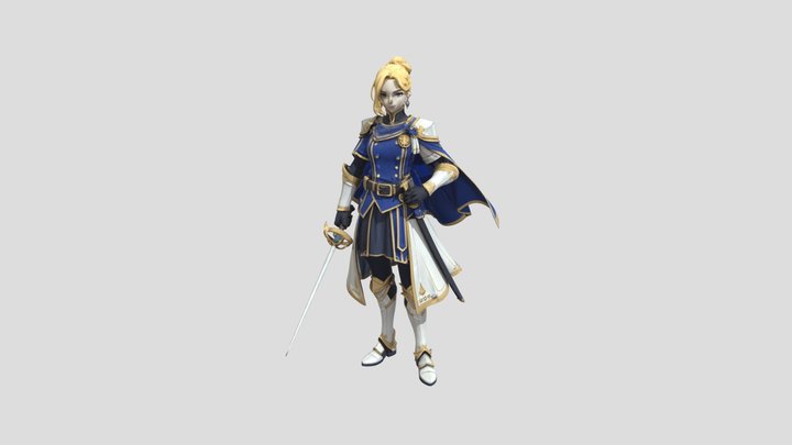 Royal Academy Knight – Regal Armor 3D Model