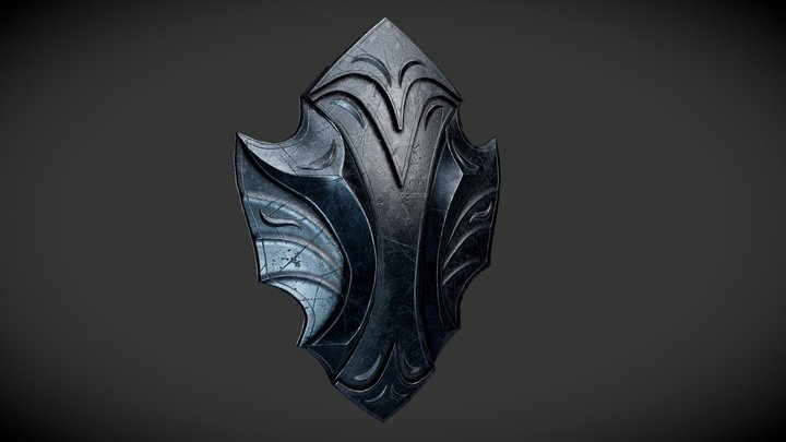 Fantasy Shield (optimised for games) 3D Model