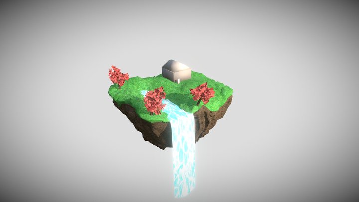 Floating Island Version 1 3D Model