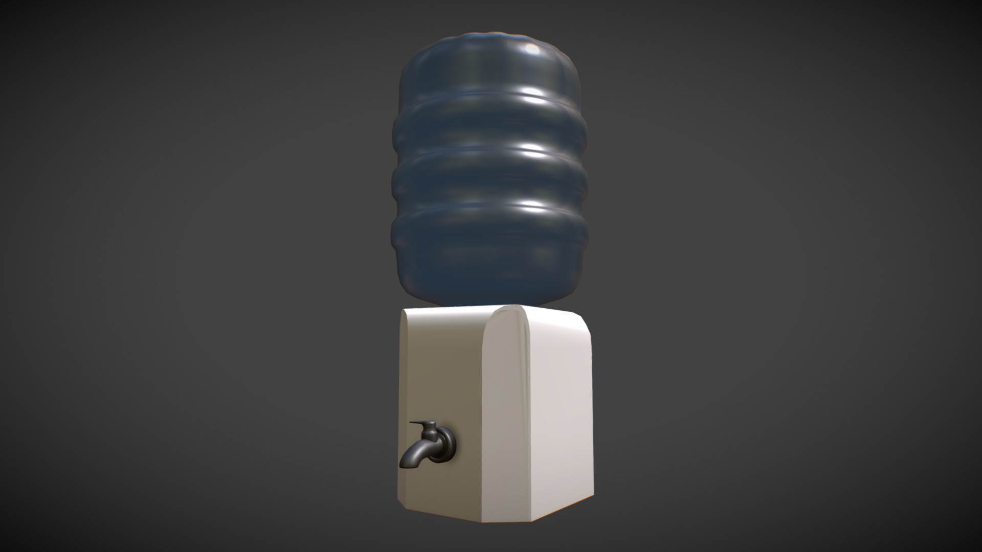 3D model Filter - This is a 3D model of the Filter. The 3D model is about a light bulb on a white block.