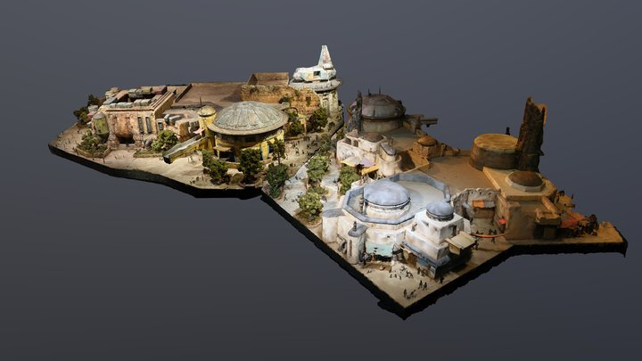 Star Wars: Galaxy's Edge Combined Models 3D Model