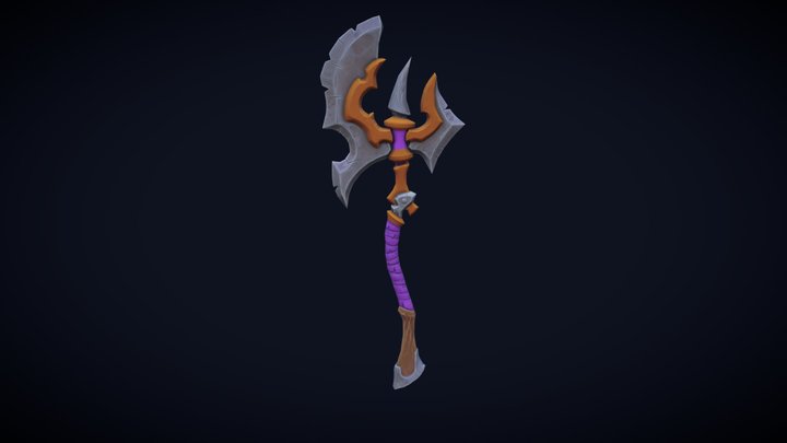 Fantasy Axe 3D Model