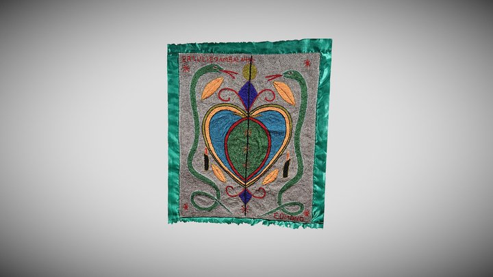 Haitian drapo (ritual flag 2) 3D Model