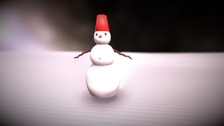 Yet another one Snowman 3D Model