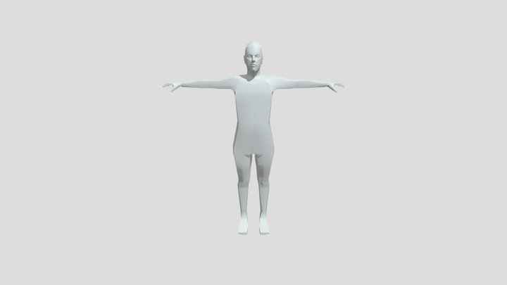 Base Mesh Low Poly 3D Model