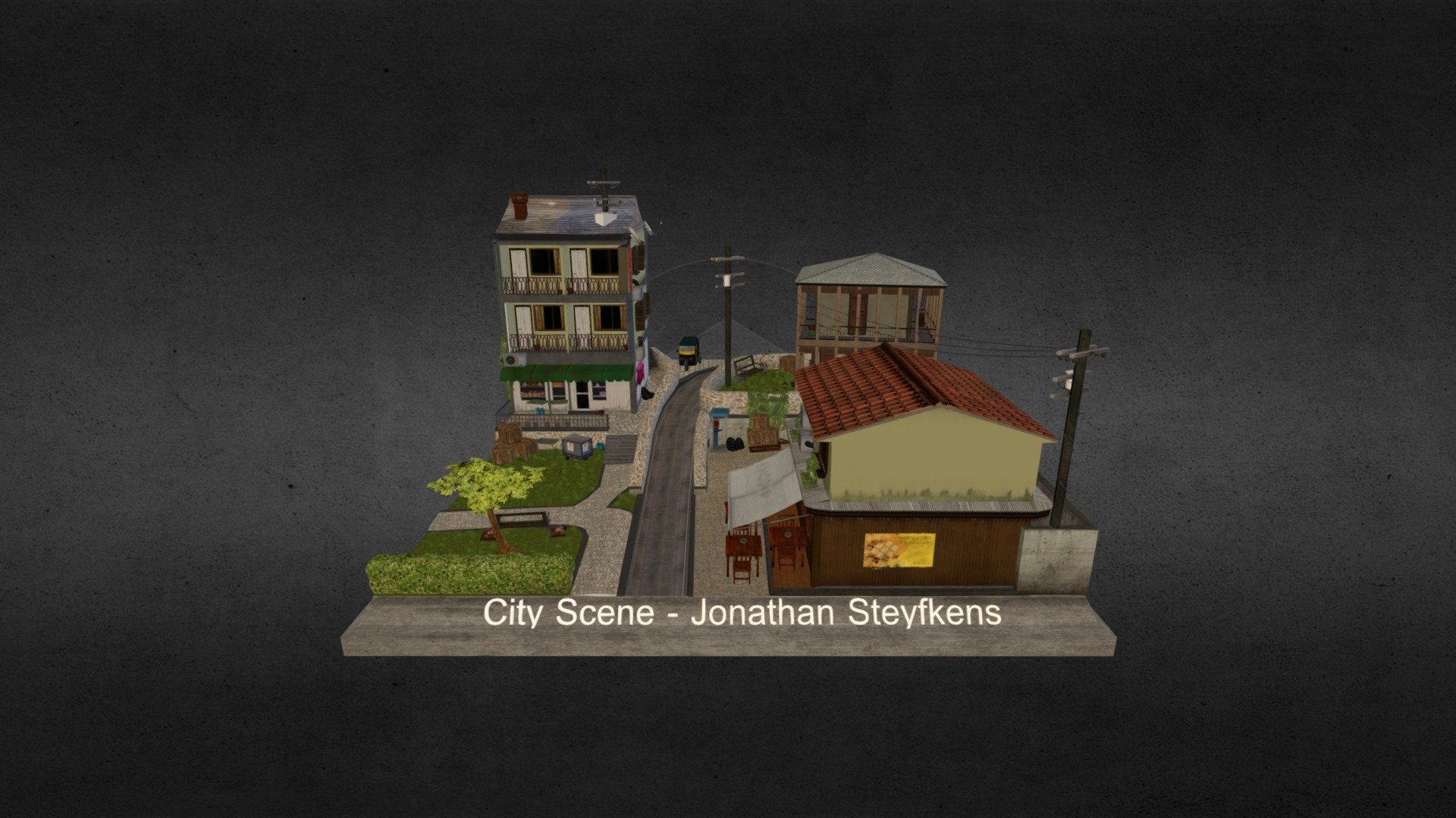 City Scene diorama