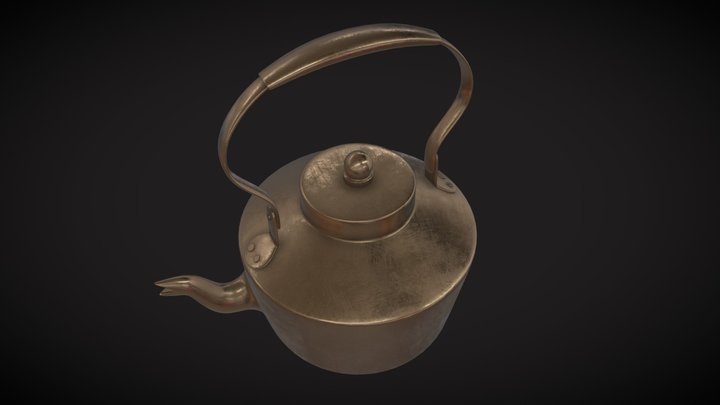 Antique kettle 3D Model