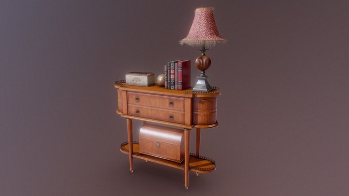 American side table – Modèle 3D gratuit STL