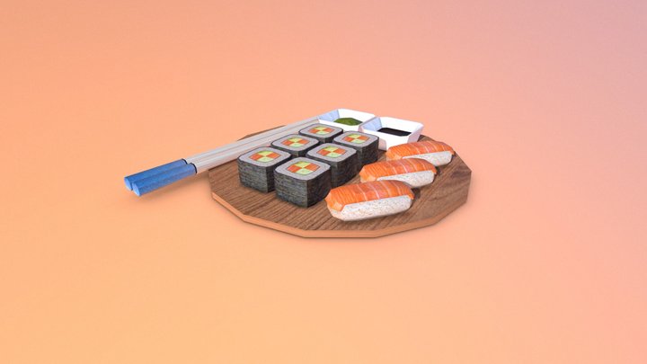 Better sushi 3D Model