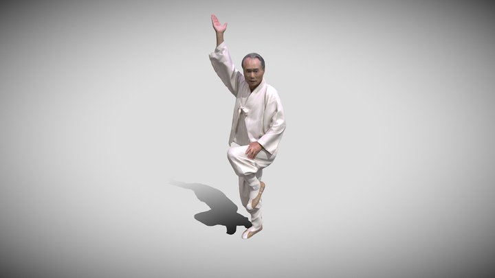 택견_어리대고 빗장걸이 3D Model