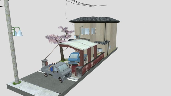 DAE Rowhomes - Tokyo 3D Model