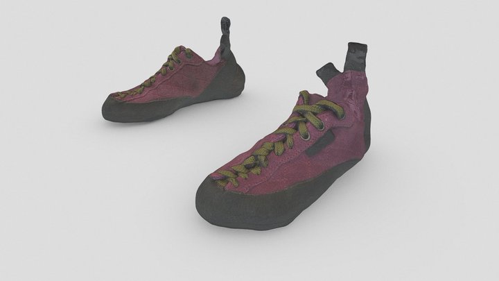 Climbing Shoes - Female Character 3D Model