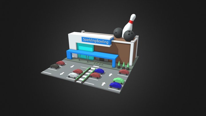 Bowling Alley 3D Model