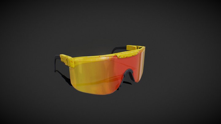 Vipers 1993 - Low Poly Polarized Shades 3D Model