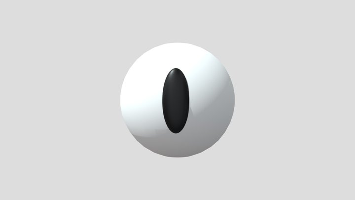 Nickelodeon Hallowscream Logo Eye 3D Model