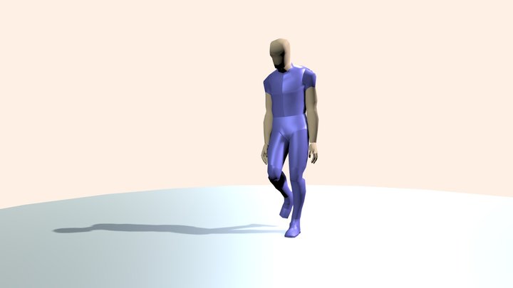 Trouble (Angst) Teenager Animation 3D Model