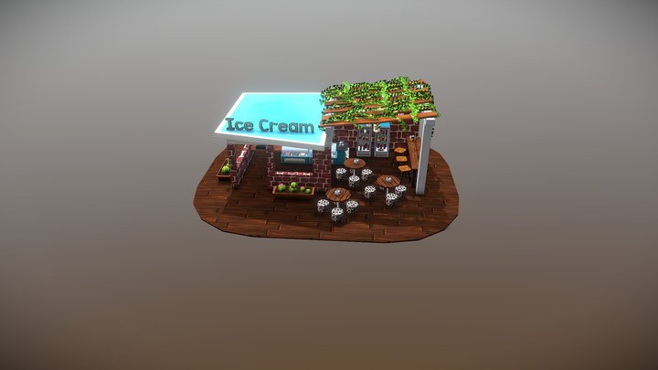 Ice Cream Shop 3D Model