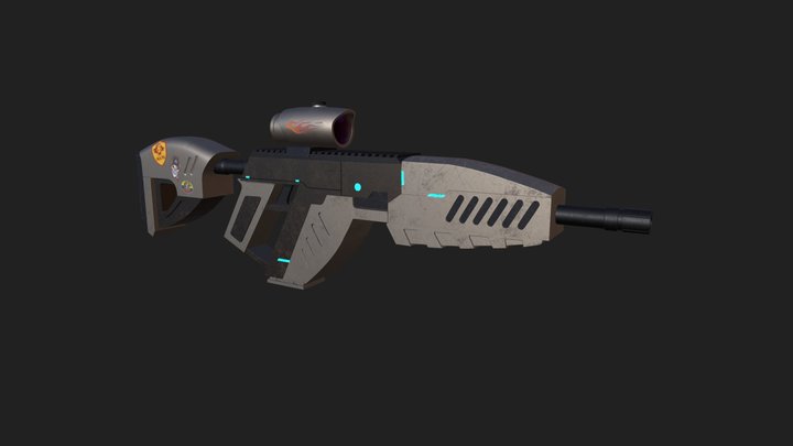 future gun 2 3D Model