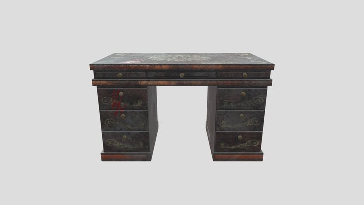 Dusty Desk 3D Model