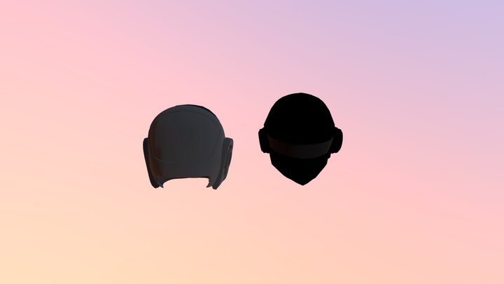 Daft Punk Helmets 3D Model