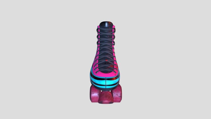 Neon Skater Skates 3D Model