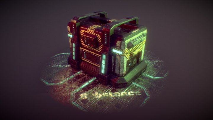 Scifi Container 3D Model