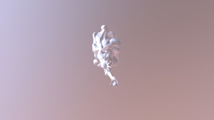 自由女神融化 3D Model