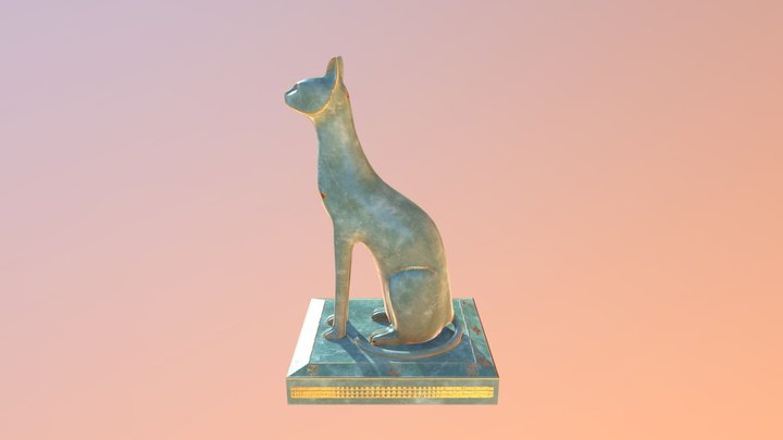 Egypt Cat 3D Model