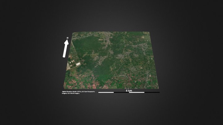 海口马鞍岭火山 – Free 3D Model STL