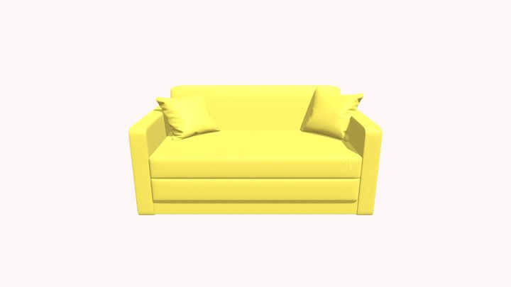 Диван Блюз 3D Model