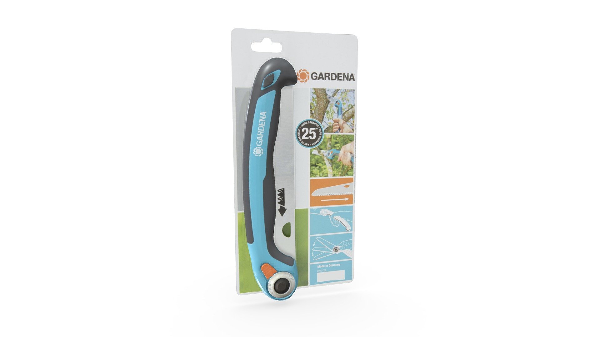 Gardena Folding Saw — Sketchfab embed 3D viewer