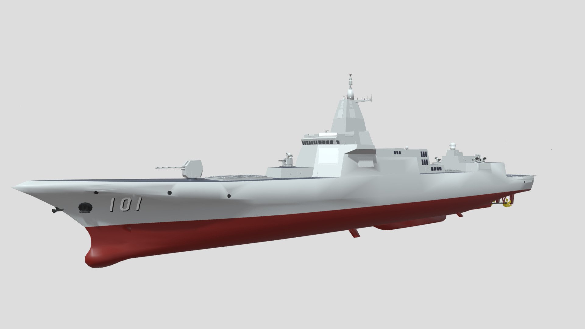 Type-055 Destroyer - Download Free 3D model by SB-129 (@hrd4588 ...