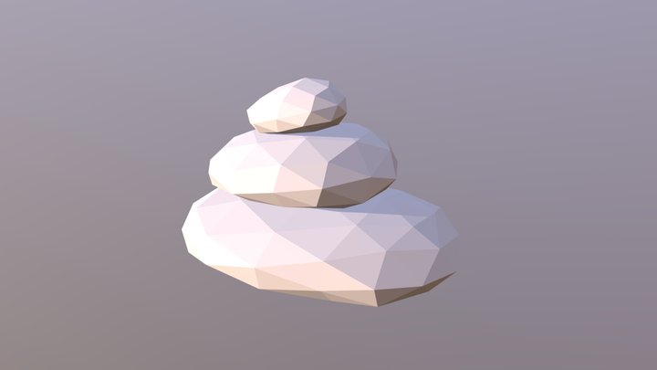 Zen Pebbles 3D Model