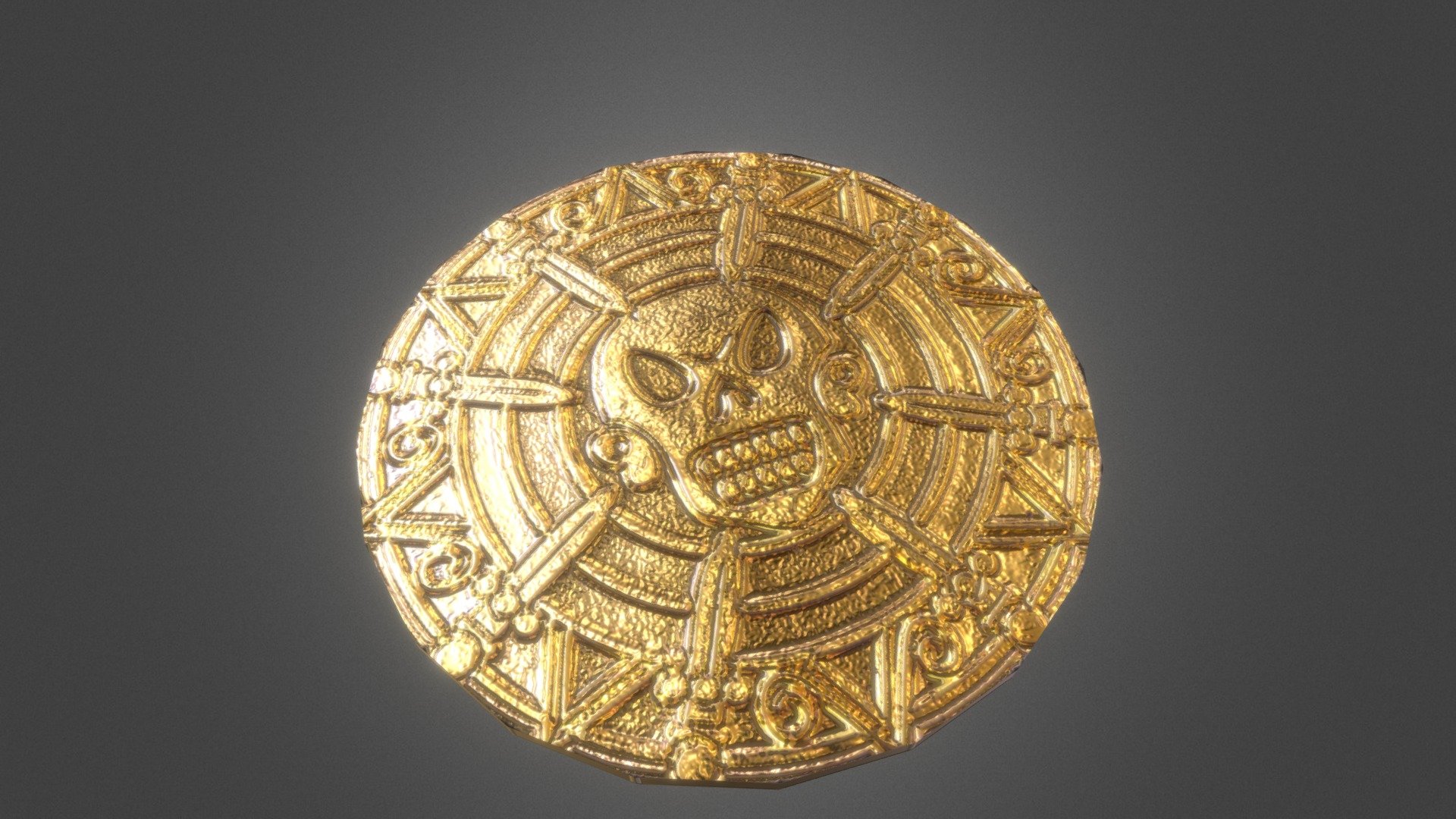 Pirate Coin - Download Free 3D model by theeussousa [f0a9b71] - Sketchfab