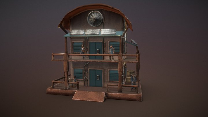 Saloon New Frontier 3D Model