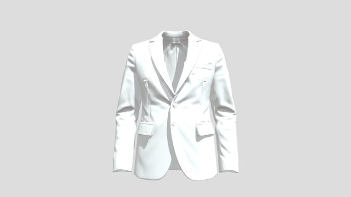 Men’s Formal Suit 3D Model