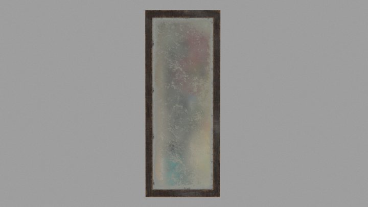 Dirty Old Mirror 3D Model