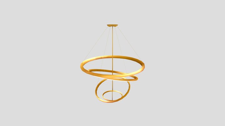 Ring Ceiling Lamp 3D Model