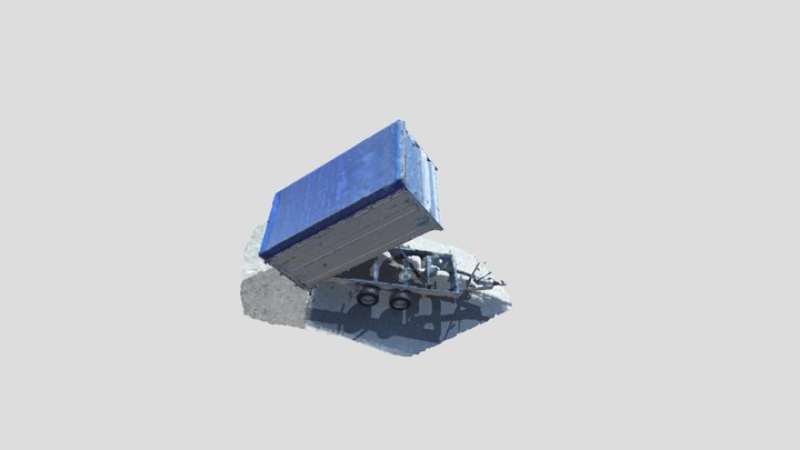Aanhangwagen_openstaand_100K 3D Model