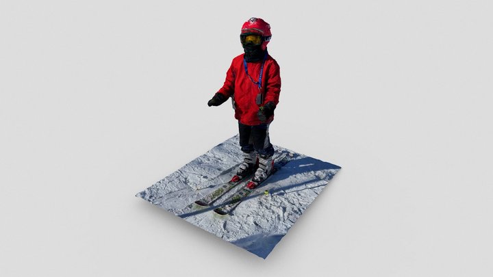 Louis about to go skiing – Free 3D Model STL