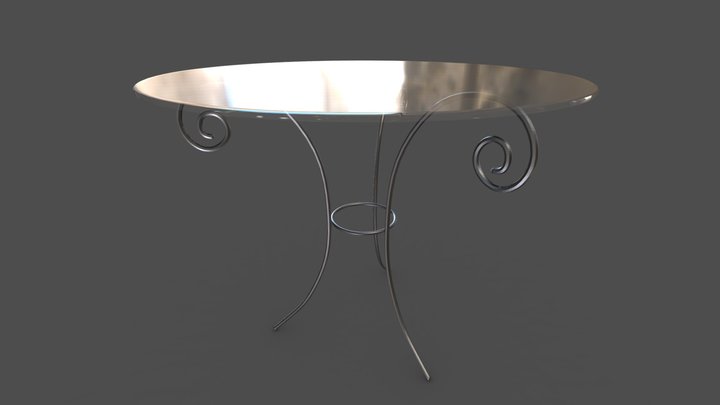 Free Glasstable 3D Model