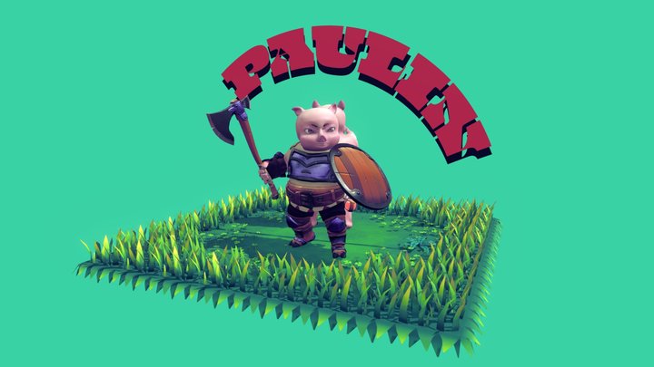 Paulin - The Pig Warrior 3D Model